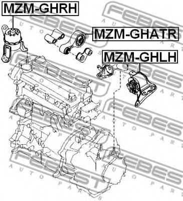 MAZDA GS1G-39-060G Engine Mounting